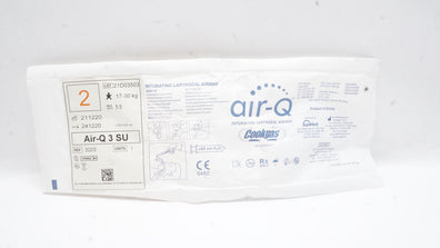 Cookgas 30205 Air-Q 3 SU Intubating Laryngeal Airway Size 2 17-30kg, 60cm H2O